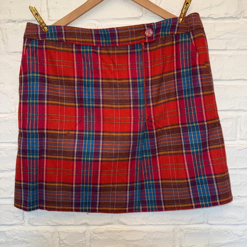 I.e. relaxed multicolor plaid mini